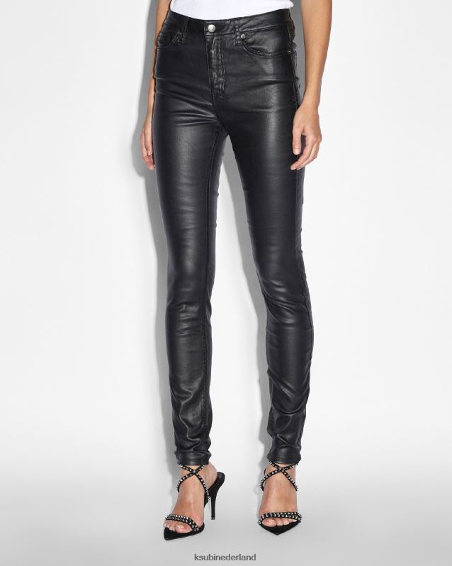 Ksubi vrouwelijk spray op xtra XT0TV75 kleding gitzwarte was