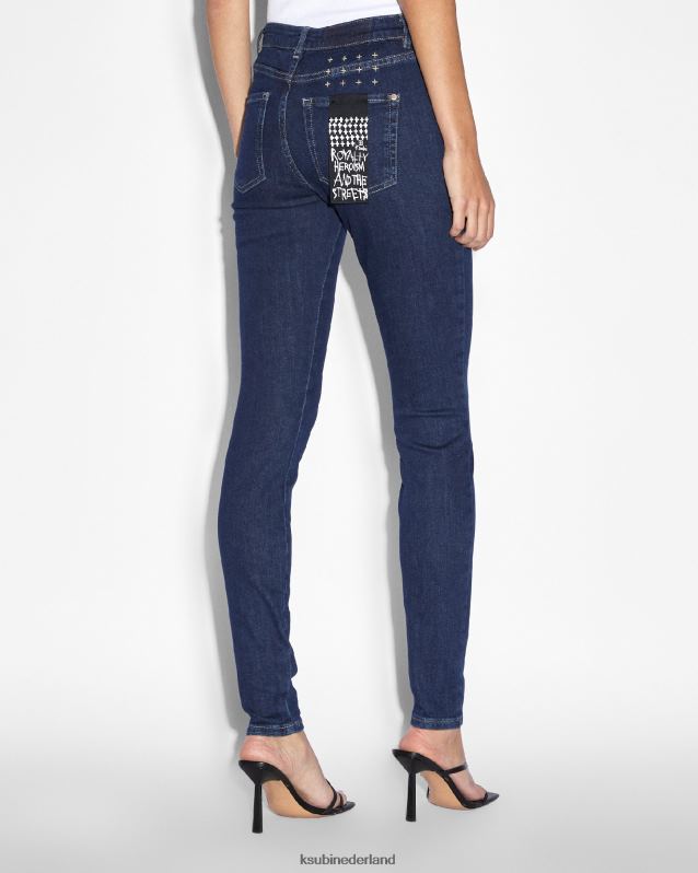 Ksubi vrouwelijk spray op xtra-legacy XT0TV57 kleding donkerblauw