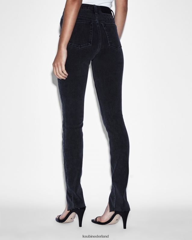 Ksubi vrouwelijk spray op xtra onyx paneel XT0TV156 kleding zwart