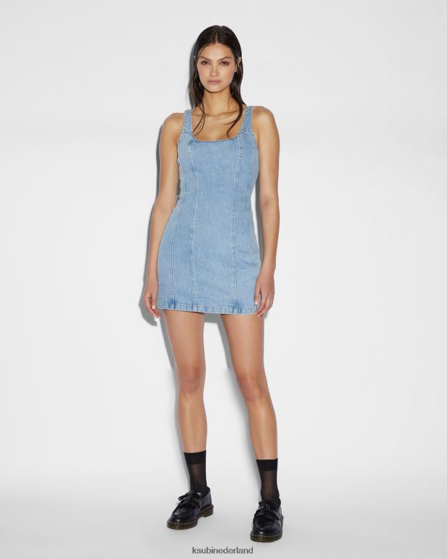 Ksubi vrouwelijk pinnie-jurk XT0TV38 kleding blauw
