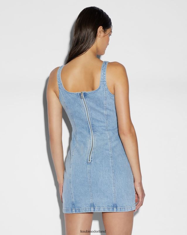 Ksubi vrouwelijk pinnie-jurk XT0TV38 kleding blauw