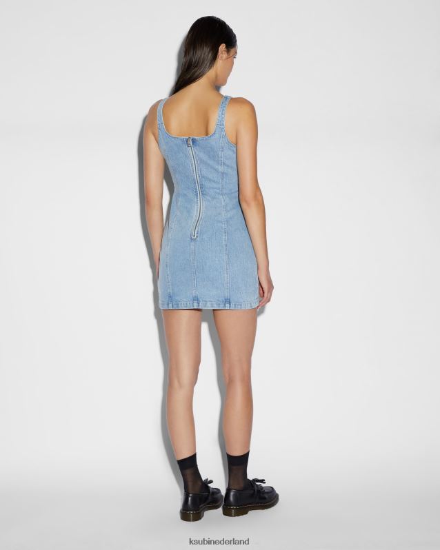 Ksubi vrouwelijk pinnie-jurk XT0TV38 kleding blauw
