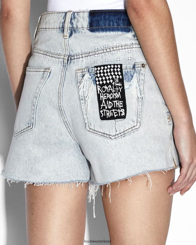 Ksubi vrouwelijk Rise n hi korte muze reparatie XT0TV172 kleding blauw