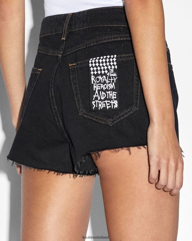 Ksubi vrouwelijk kali korte toonhoogte XT0TV79 kleding pikzwart