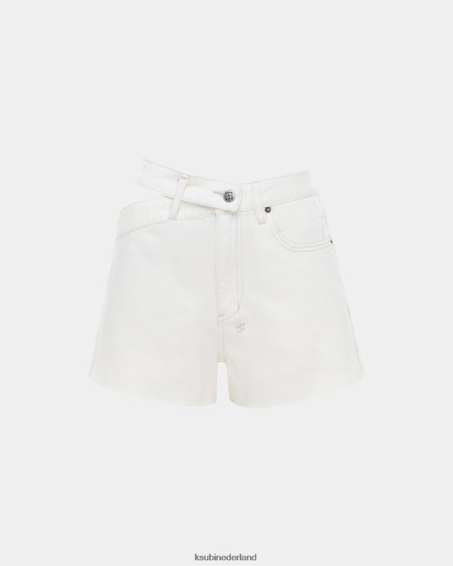 Ksubi vrouwelijk opkomst n hallo korte vrijstaande halo XT0TV70 kleding wit