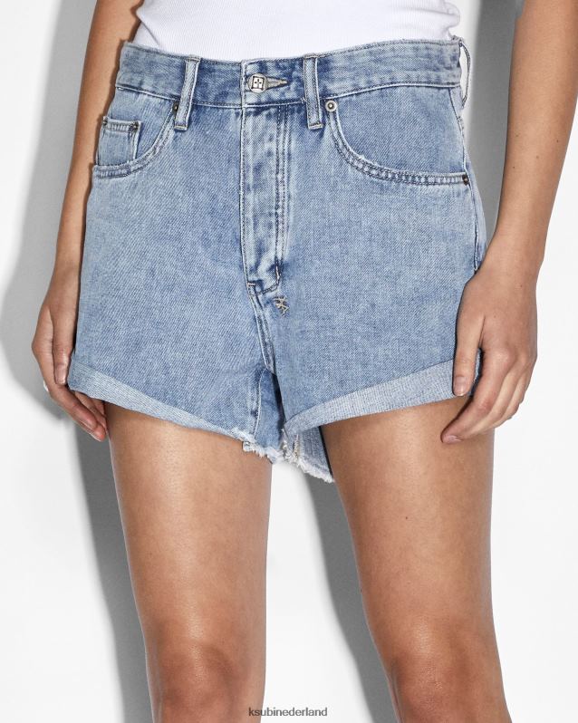Ksubi vrouwelijk wazig uitrollen XT0TV148 kleding blauw