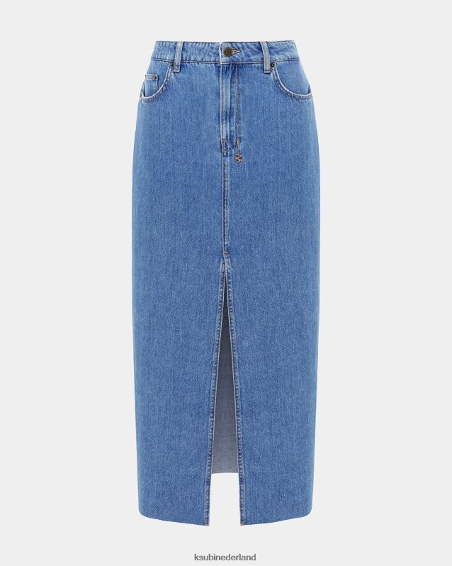 Ksubi vrouwelijk Kara maxirok erfgoed XT0TV87 kleding middelblauwe wassing