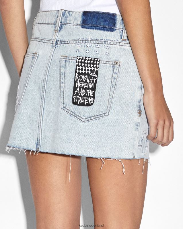 Ksubi vrouwelijk low rider mini muze kraftpapier XT0TV56 kleding lichtblauw