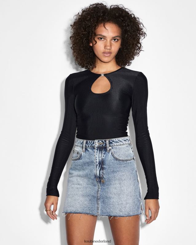 Ksubi vrouwelijk model mini haven splitst XT0TV160 kleding blauw