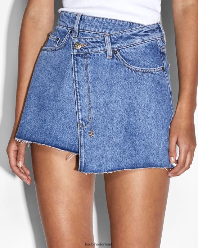 Ksubi vrouwelijk rap rok erfgoed XT0TV89 kleding blauw