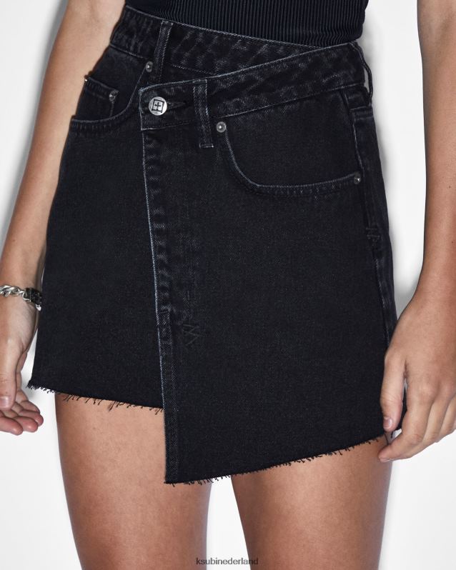 Ksubi vrouwelijk rap rokje XT0TV162 kleding zwart