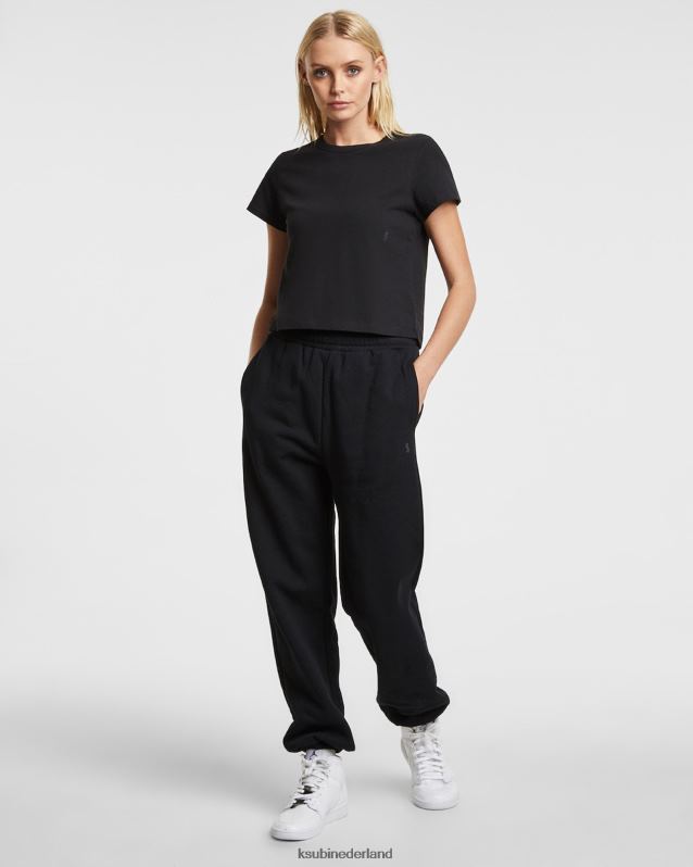 Ksubi vrouwelijk 3 x 4 mini RVS T-shirt XT0TV132 kleding pikzwart