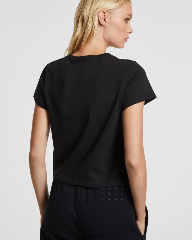 Ksubi vrouwelijk 3 x 4 mini RVS T-shirt XT0TV132 kleding pikzwart