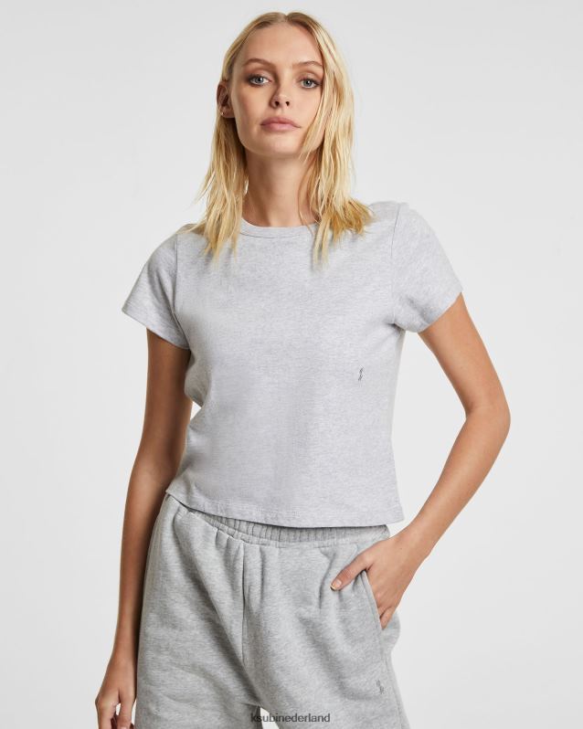 Ksubi vrouwelijk 3 x 4 mini RVS T-shirt XT0TV165 kleding grijs