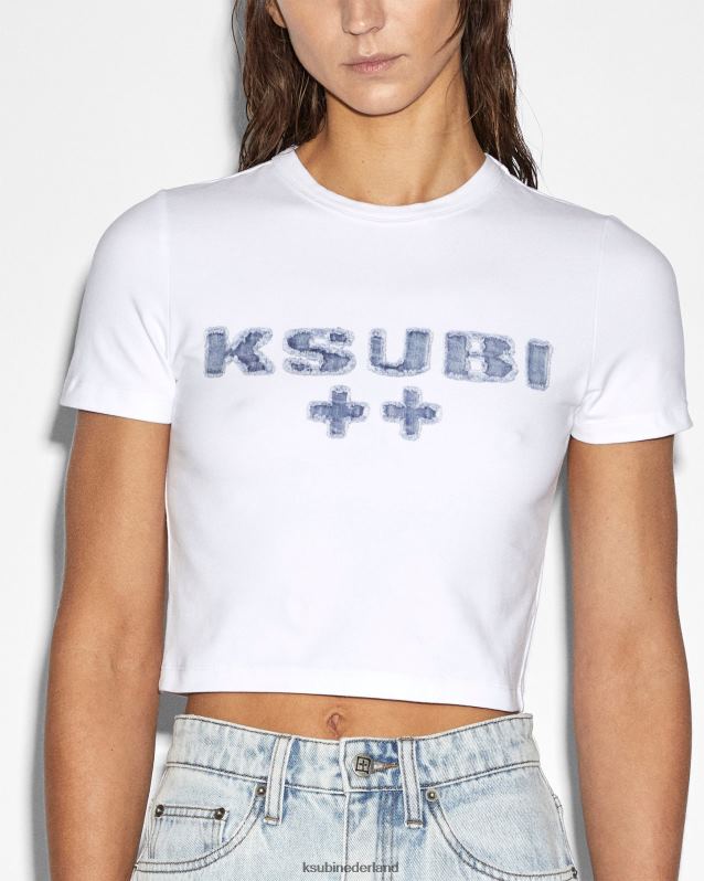 Ksubi vrouwelijk kraft sott baby ss tee XT0TV48 kleding wit