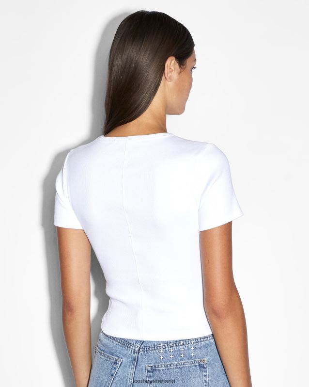 Ksubi vrouwelijk ontstaan ​​ss tee XT0TV28 kleding wit