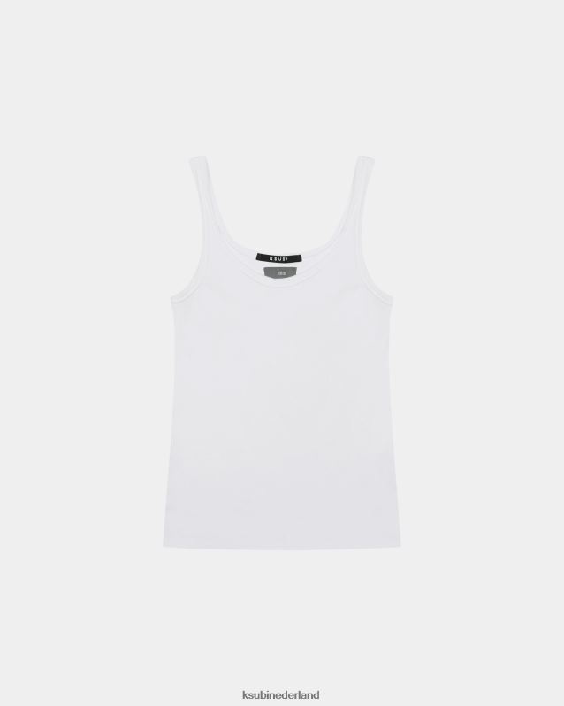Ksubi vrouwelijk ontstaan ​​tanktop XT0TV65 kleding wit