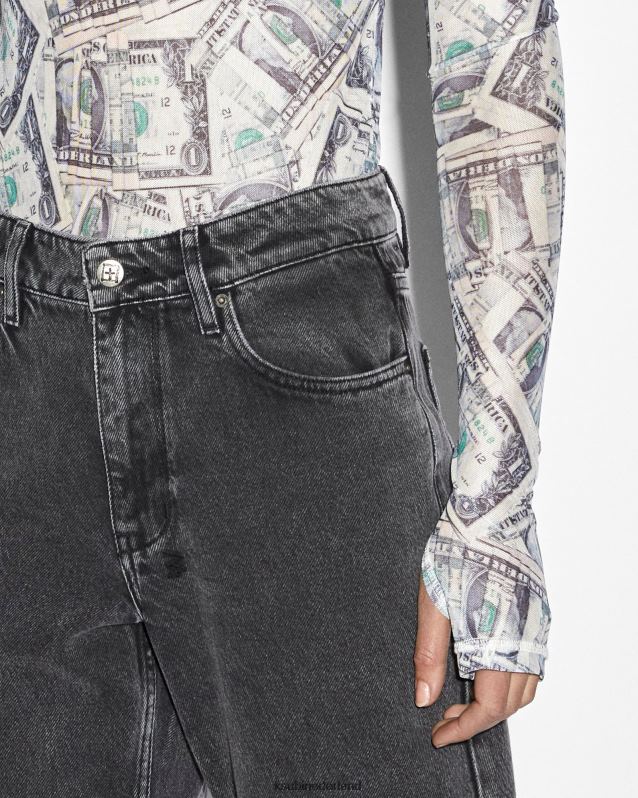 Ksubi vrouwelijk papier is tee XT0TV43 kleding afdrukken