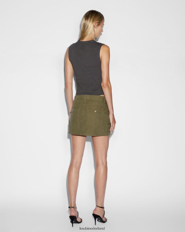 Ksubi vrouwelijk slechteriken babytank XT0TV32 kleding houtskool