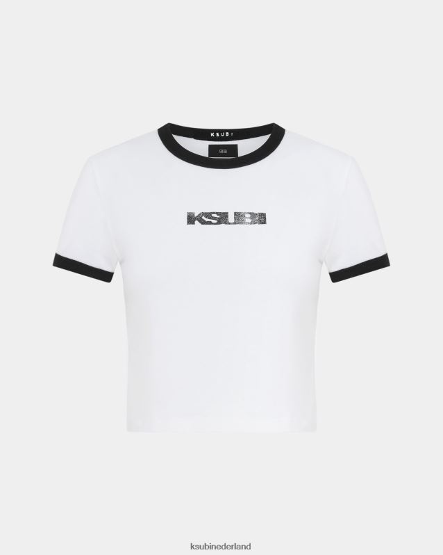 Ksubi vrouwelijk sott baby ss-t-shirt XT0TV46 kleding wit