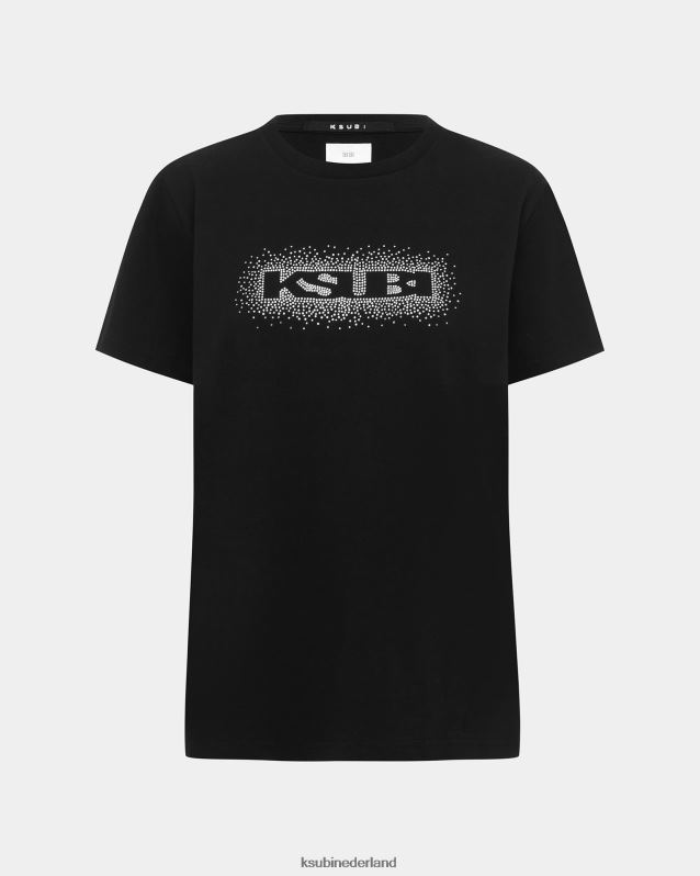 Ksubi vrouwelijk sott burst klassiek ss-t-shirt XT0TV77 kleding zwart