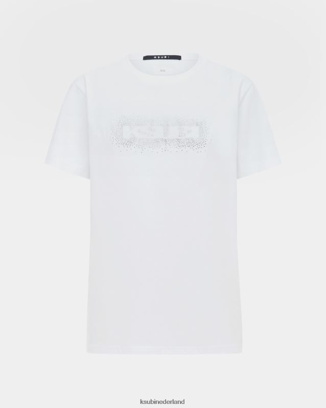 Ksubi vrouwelijk sott burst klassiek ss-t-shirt XT0TV88 kleding wit