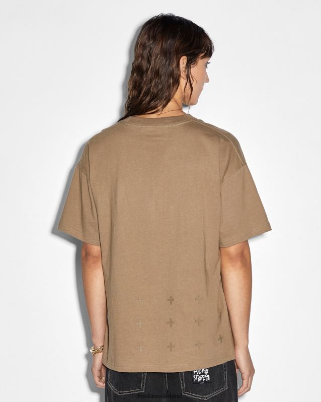 Ksubi vrouwelijk sott statische oh g ss tee XT0TV36 kleding khaki