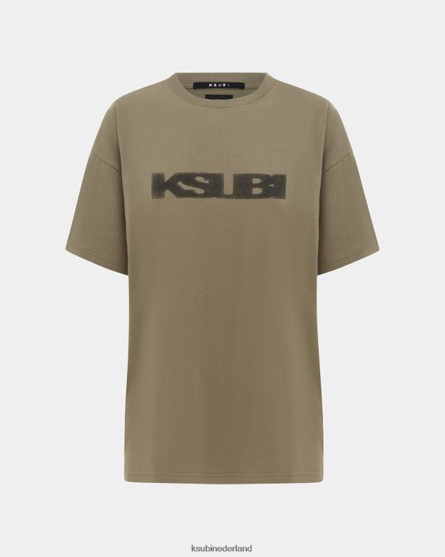 Ksubi vrouwelijk sott statische oh g ss tee XT0TV36 kleding khaki