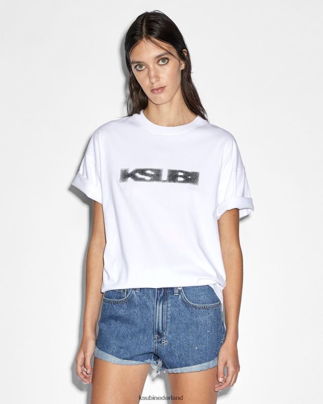 Ksubi vrouwelijk sott statische oh g ss tee XT0TV74 kleding wit