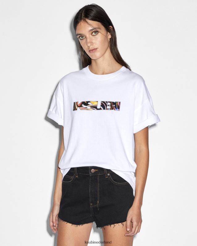 Ksubi vrouwelijk visioenen sott oh g ss tee XT0TV80 kleding wit