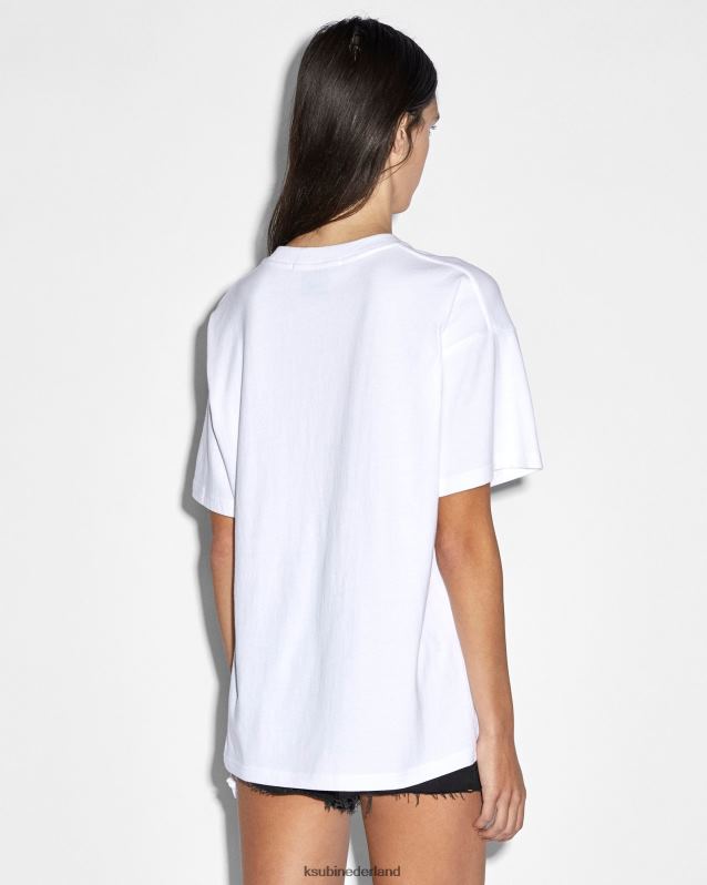 Ksubi vrouwelijk visioenen sott oh g ss tee XT0TV80 kleding wit