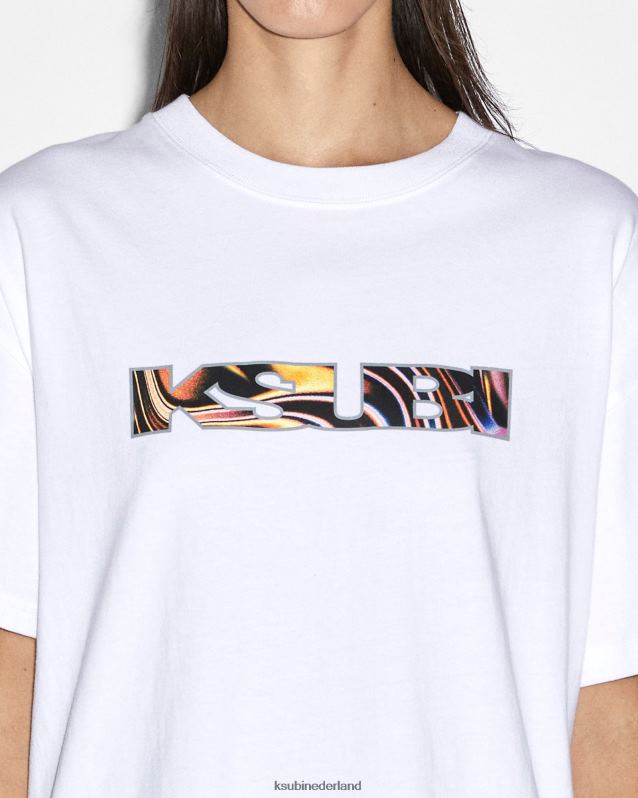 Ksubi vrouwelijk visioenen sott oh g ss tee XT0TV80 kleding wit