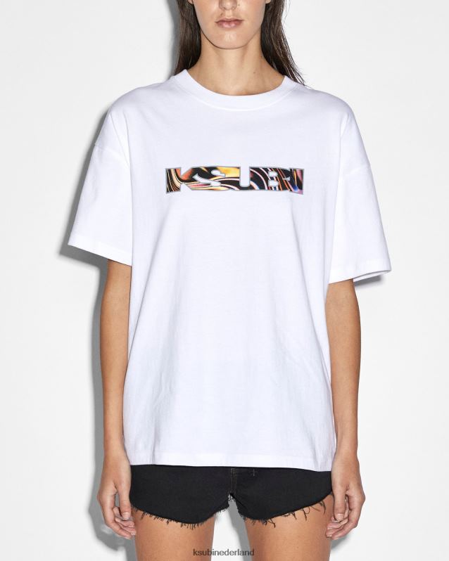 Ksubi vrouwelijk visioenen sott oh g ss tee XT0TV80 kleding wit